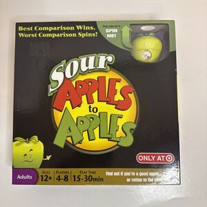 Mattel SOUR APPLES TO APPLES GAME Target Exclusive‎ 2010 New Open Box Family Fun